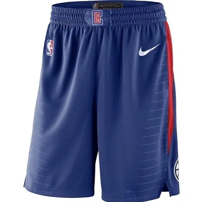 Nike LA Clippers Royal 2 Icon Edition Swingman Shorts Size Small Blue/White $80 • $49.99