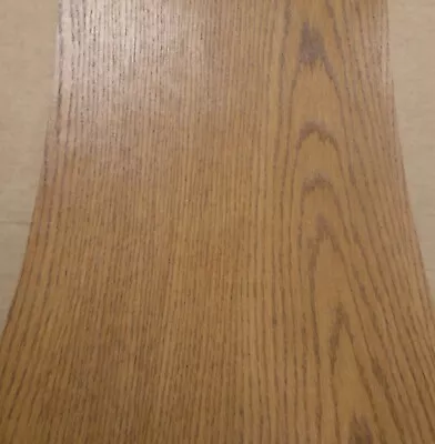 Red Oak Stained Prefinished Wood Veneer Sheet 10  X 21  With PSA Peel Stick • $57.50