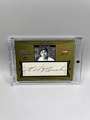 Edd Roush 2004 Fleet Greats Etched In Time Cut Sigs Auto #/93 W/ Mag • $49.99