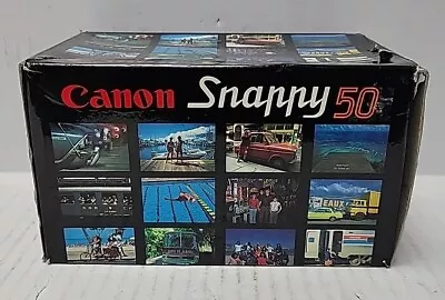 Vintage Canon Snappy 50 35mm Camera With Built-In Flash W/  Manual • $33.99