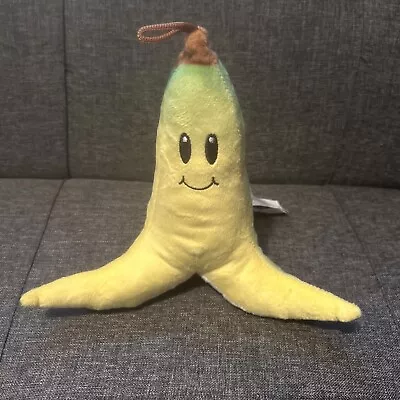 MARIO KART 11” Yellow BANANA PEEL Plush Good Stuff Super Mario Rare Toy Stuffy • $14.99