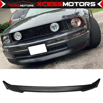 Fits 05-09 Ford Mustang V6 3C Style PU Front Bumper Lip Lower Spoiler Unpainted • $102.65