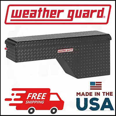 Weather Guard Wheel Well Box Passenger Side Gloss Black Aluminum 46.75X13.5X19.5 • $854.04