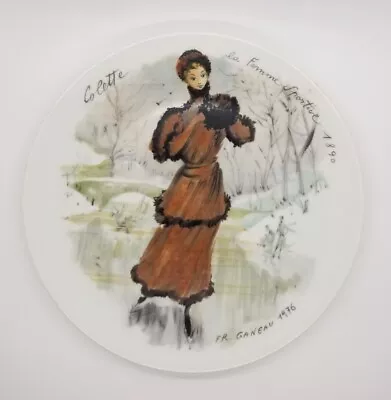 Limoges COLETTE French Fashion Lady Porcelain Wall Decor Plate 8.5  • $12