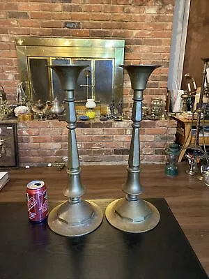 Pair Large Vintage 20” Pricket Altar Candlesticks Candle Holders Hong Kong • $85