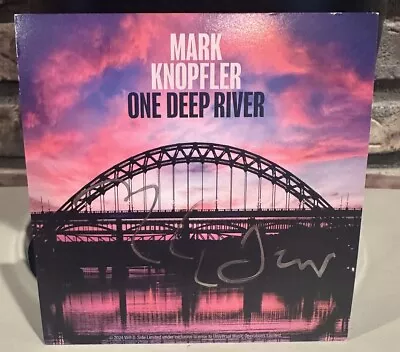 MARK KNOPFLER - DIRE STRAITS - One Deep River CD SIGNED Art Card Autographed • $99.99