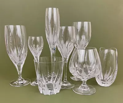 Mikasa Flame D'Amore Swirl Crystal Glass Stemware Tumbler Snifter Vase BY CHOICE • $69.99