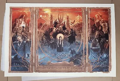 Gabz The Lord Of The Rings Triptych Art Print Poster Mondo Bottleneck Two Towers • $92.50