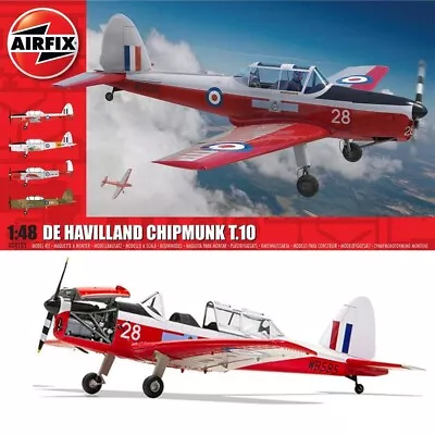 Airfix De Havilland Chipmunk T.10 1:48 Scale Plastic Model Plane A04105 • $25