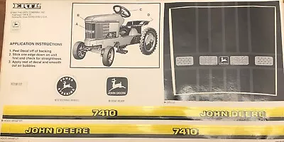 Decal For John Deere 7410 Pedal Tractor - New NOS By Ertl  Vintage 1997 • $32.99