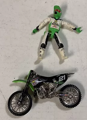 Motocross Stephane Roncada KX250 MX Dirt Bike Toy Pro Circuit Bike Plus Rider • $25