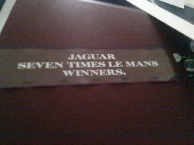 Jaguar Seven-times Le Mans Winner Silk Cut Original Window Sticker • £8