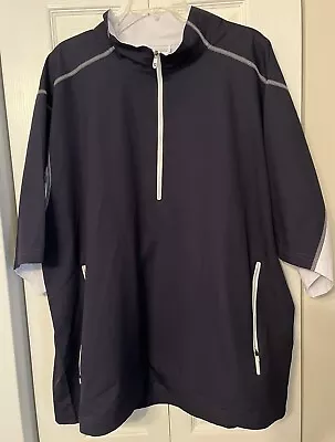 FootJoy FJ Dryjoys Tour Collection 1/2 Zip  Golf Pullover Wind Shirt Jacket  2XL • $25