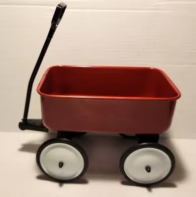 Miniature Little Red Metal Wagon 5 X5 X14  Country Planter Decor By Teleflora • $19.95