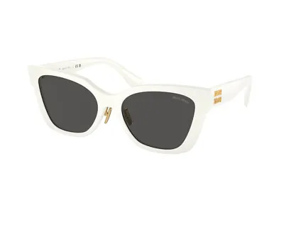 Miu Miu Sunglasses MU 02ZS  1425S0 White Grey Woman • £145.72