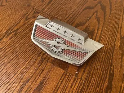 1961 - 1966 Ford F100 F250 Hood Badge Emblem Old Vintage Chrome Genuine Patina • $51.91