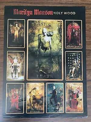 Marilyn Manson Holy Wood Promo Poster 18x24 Tarot Nin • $22