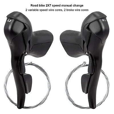 Road Bike Shifter Brake R7/8/9/10 Speed Shifter Dual Control Transmission Lever • $113.48