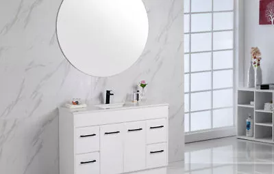 600-1500mm*450mm*855mm Rocky Freestanding Gloss White Vanity With Kickboards • $2279