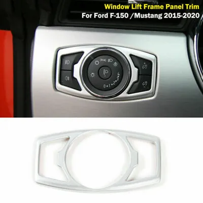 Silver Interior Headlight Switch Knob Cover Trim For Ford F-150 Mustang Parts • $11.59