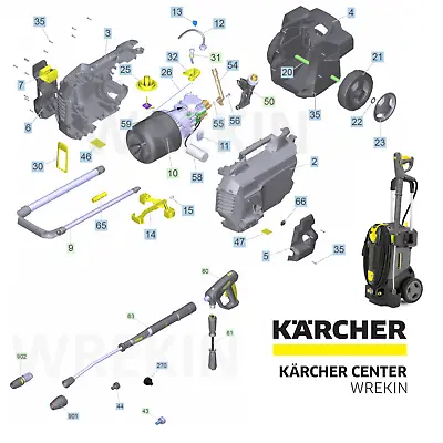 Karcher Hd 6/13 Spare Parts List Pressure Washer Repair 1.520-954.0 Commercial • £3.85