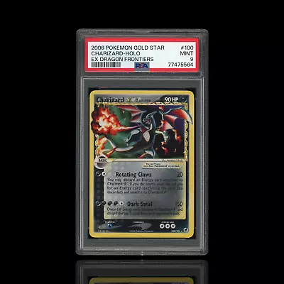 Psa 9 Shining 2006 Pokemon Ex 🔥 Dragon Frontiers Charizard - Holo Ex #100 Mint • $4499.95