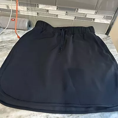 Lululemon Skirt Womens Sz 10 Straight On The Fly 19 In HemWoven Athleisure Black • $32