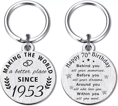 ABBNT 70th Birthday Gifts For Women Men Born In 1953 Gifts 70 Year Old 1953 • £14.16