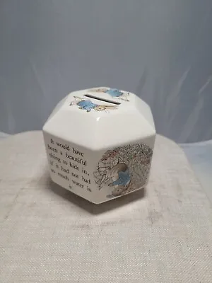 Wedgwood Peter Rabbit Piggy Bank Made In England Beatrix Potter Change Holder • $12.99