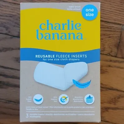 Charlie Banana Baby Super Absorbent Deluxe Reusable Washable Fleece Inserts G7 • $19.99