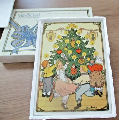 1982 Villeroy Boch Vilbo Card Porcelain Christmas Tree Postcard West Germany • $12.99