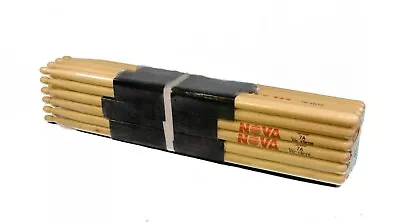 12-Pair BRICK VIC FIRTH® Nova 7A Wood Tip DRUM STICKS N7A Hickory Bulk • $55.99