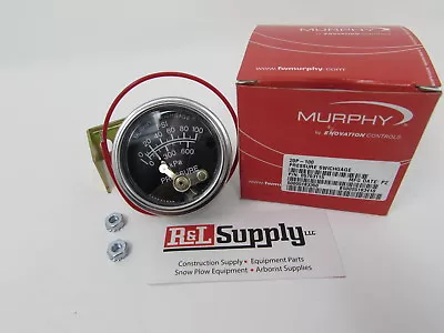 Murphy 100 Psi Oil Pressure Gauge 20p-100 05703115 Construction Equipment • $62.38