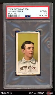 1909 T206 Willie Keeler Portrait Yankees HOF VARIATION PSA 2.5 - GD+ • $1130