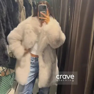 ZARA : Ecru Faux Fur Coat : 6318/258 [UK BUYERS_GET IT FASTER] • $124.32