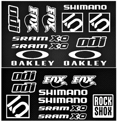 Mountain Bike DH Variety Decal Stickers Lots ODI FOX SRAM DH MTB Rock Shox Dirt • $7.50