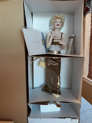 FRANKLIN MINT MARILYN MONROE Porcelain Doll   Always Marilyn  NIB - Mint Cond • $150