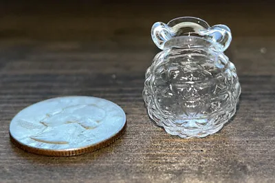 1:12 Miniature Glass Flower Vase Candy Jar Cookie Jar • $2.99