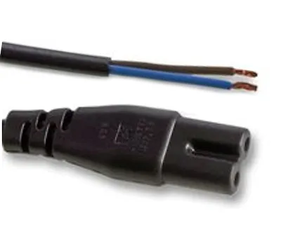 £2.19 • Buy 1M Metre Bare Ends Ended Figure Of 8 Mains Cable Power UK Lead Plug Cord IEC C7
