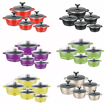 Glaxa Professional Non Stick Die-Cast Cookware Set Of 10 PCS • £66.97