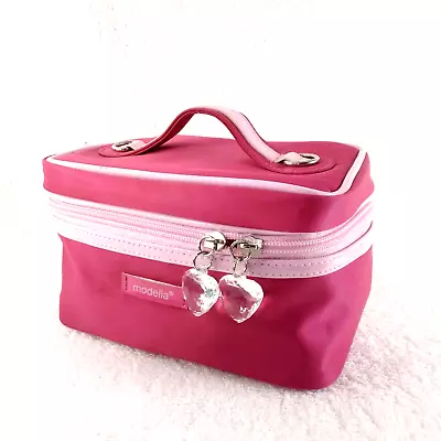 Modella Pink Magenta Make Up Case Bag Storage Travel Cosmetic Zipper Bag E4-2042 • $14.75
