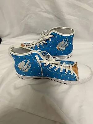 Fire Merch Ice Cream Cone High Top Shoes 2015  Sz10 PRSTN X0078S-PSMM15 Converse • $125