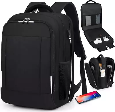 Laptop Backpack 15.6 InchCarry On Travel Backpack For Men WomenWith USB Cha... • $51.59
