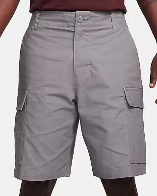 NIKE Men's SB Skateboarding Kearny Cargo Skate Shorts NWT Smoke Gray SIZE: 34 • $84.98