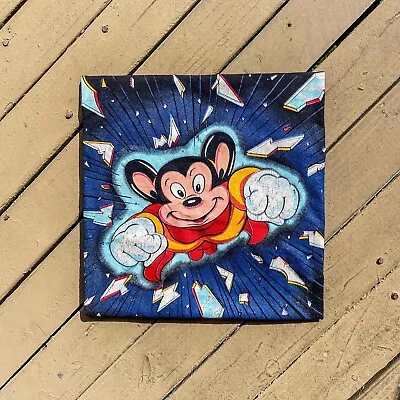 Vintage 1994 Mighty Mouse Shattered Glass Rare Single Stitch Shirt Size XL • $349.99