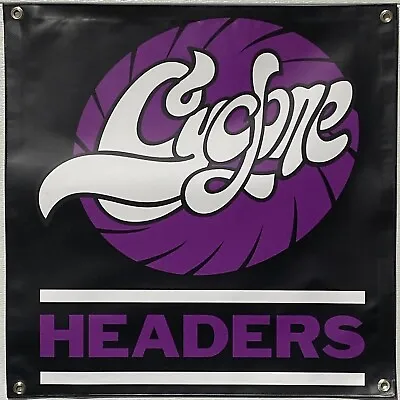 CYCLONE HEADERS 2x2' Vinyl Garage Wall Banner Mopar Chevy Ford FREE SHIP • $37.95