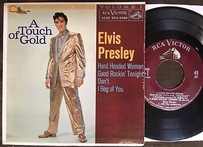 ELVIS PRESLEY A Touch Of Gold EP EPA-5088 - RARE Maroon Labels! - TOP EX COPY! • $239.99