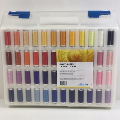 Mettler Multicolor 96Spools Embroidery Poly Sheen Thread Case For Sewing Machine • $229.99