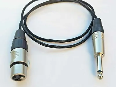 1'FT Mogami Neutrik XLR Female To Neutrik 1/4 Mono Pro Cable Microphone Audio • $16.95