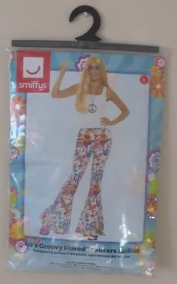 BNWT Ladies 60s Groovy Hippie Fancy Dress Trousers Size 16-18 - Smiffy's • £15.99